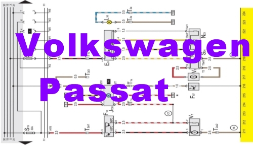 Подробные схемы электрооборудования Volkswagen Passat B3 B4