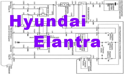 Подробные схемы электрооборудования Hyundai Elantra