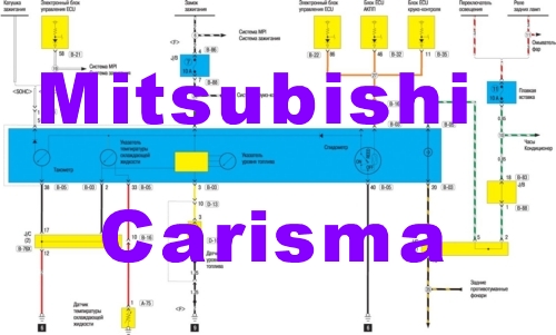 Подробные схемы электрооборудования Mitsubishi Carisma